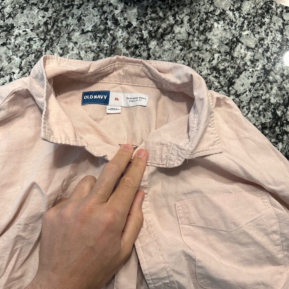 Nice pink button down